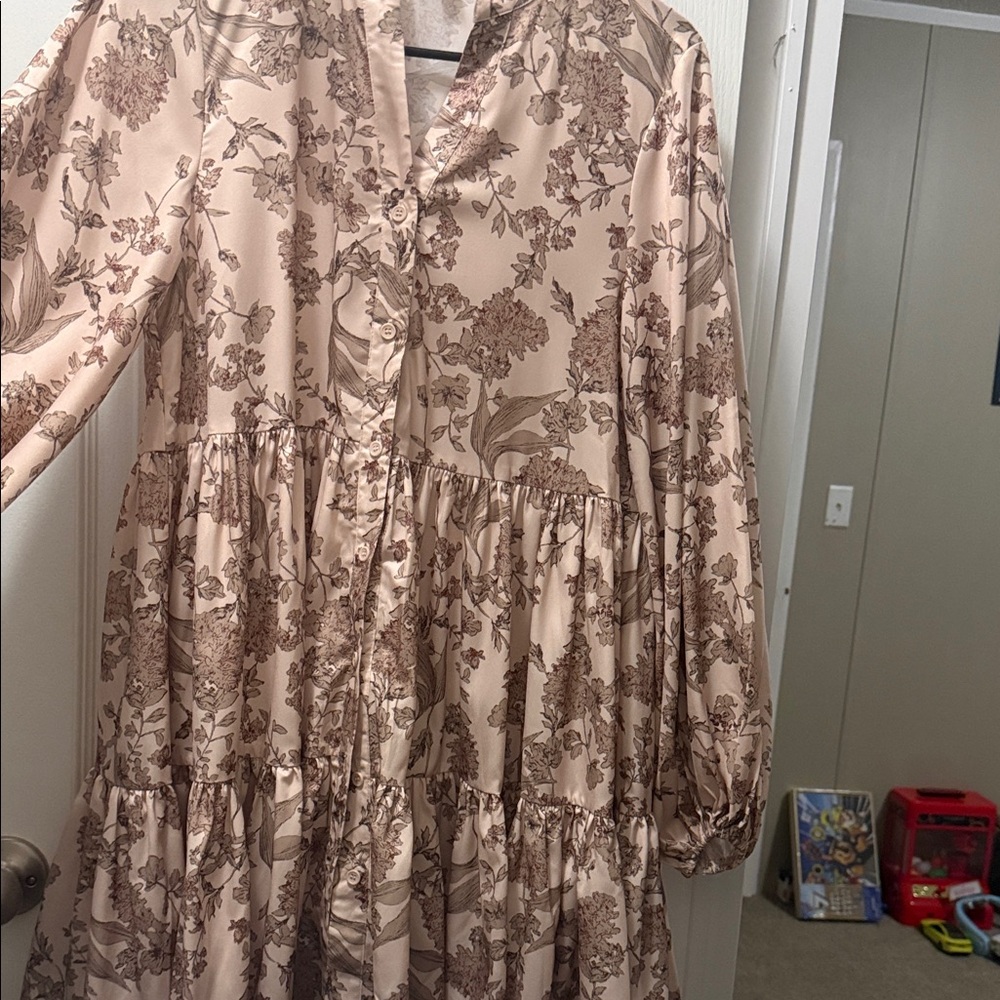 Floral Button-Down Dress